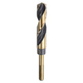 HARFINGTON Twist Drill Bit 43/64" Dia High-Speed Steel 4341 Metric Drill Bits 5.9" Overall Length with Black & Gold Oxide Coating for Drilling Hard Metals, Stainless Steel, Alloy Steel