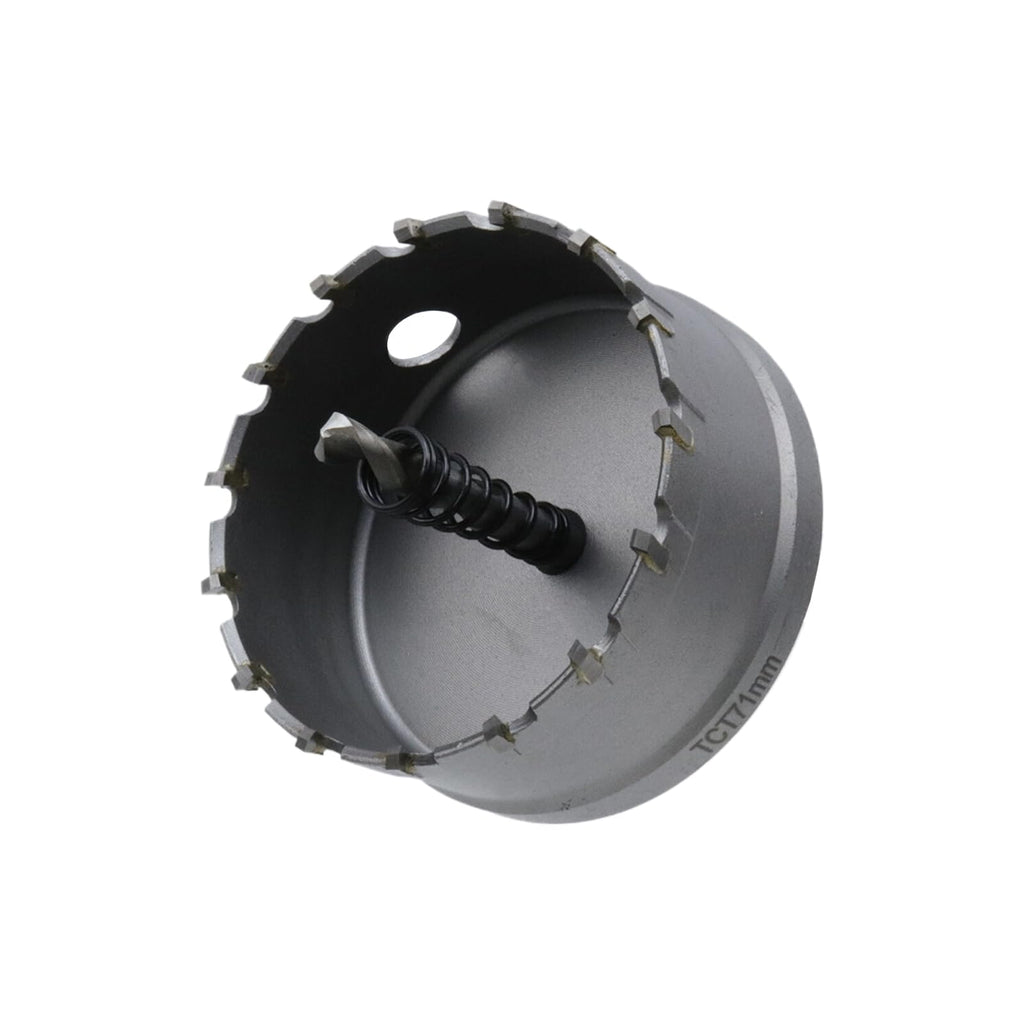 Rannb 2-51/64"/71mm Carbide Hole Saw Hole Cutter for Steel Plate, Aluminum & Metal