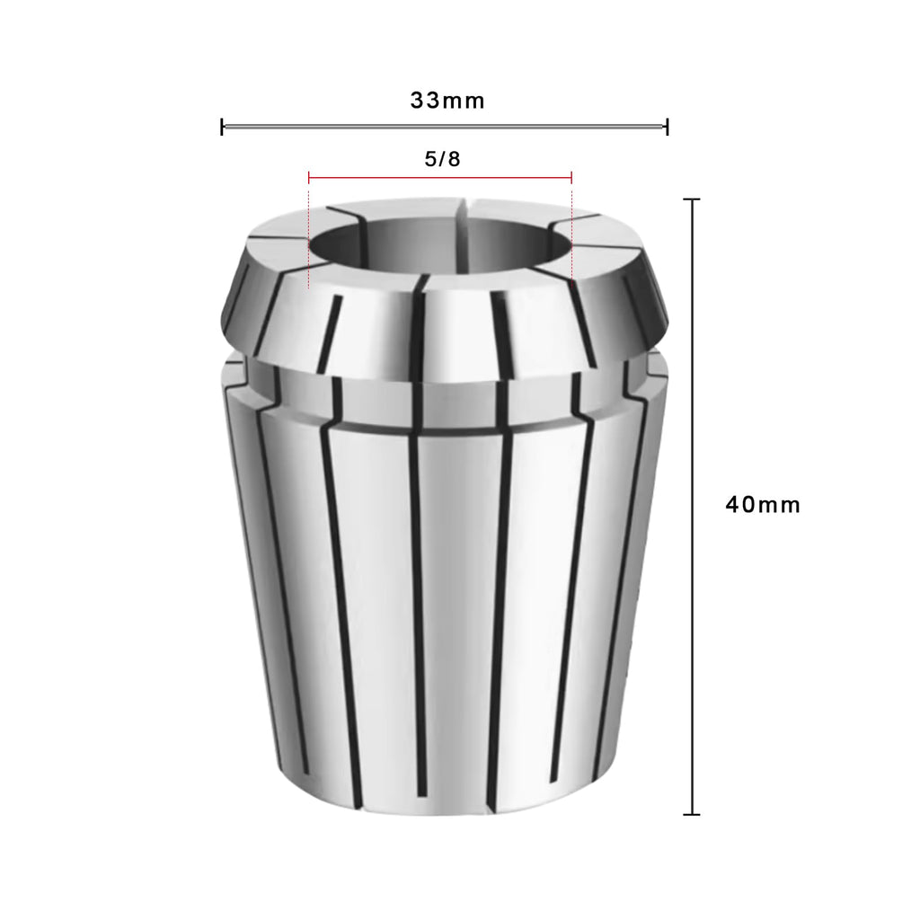 WEXWE Tools ER32 5/8 Inch Size High Precision Spring Collets Set, Accuracy Within 0.008 mm,Within 5000RMP router collets For CNC Milling Engraving Chuck Lathe Tool Holder Workholding Engraving,1pcs
