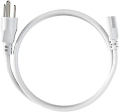 5FT Plug Power Cord T5 T8 LED Tube Power Cable,5FT 3-Outlet Power Cord for LED Shop Lights