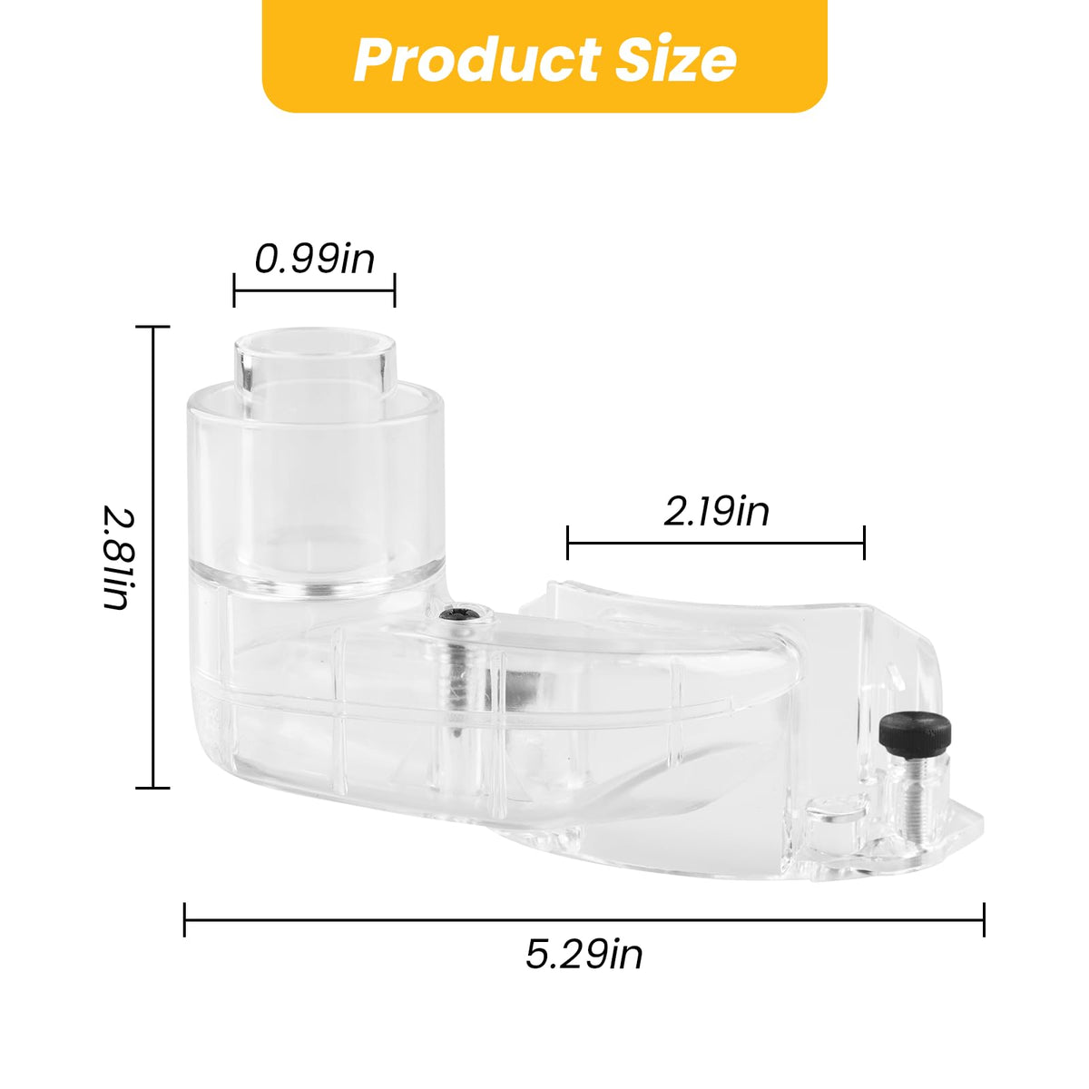 DNP615 for DEWALT Router Dust Collection Adapter for Fixed Base Routers