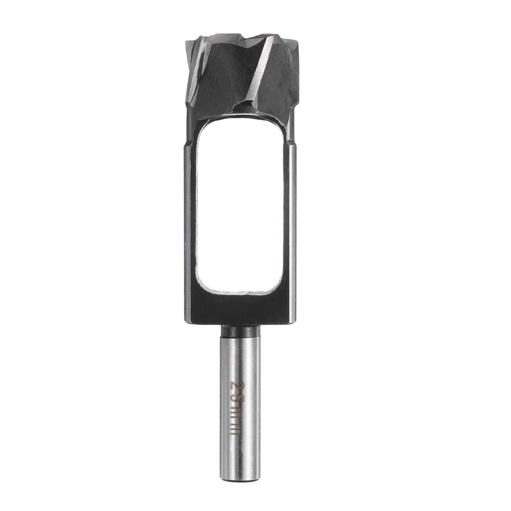 HARFINGTON Wood Tenon Dowel Plug Cutter 25mm Metric Tenon Dowel Cutting Tools Drill Bit High Speed Steel Wood Plug Dowel Cutter with Round Shank for Woodworking Furniture Making