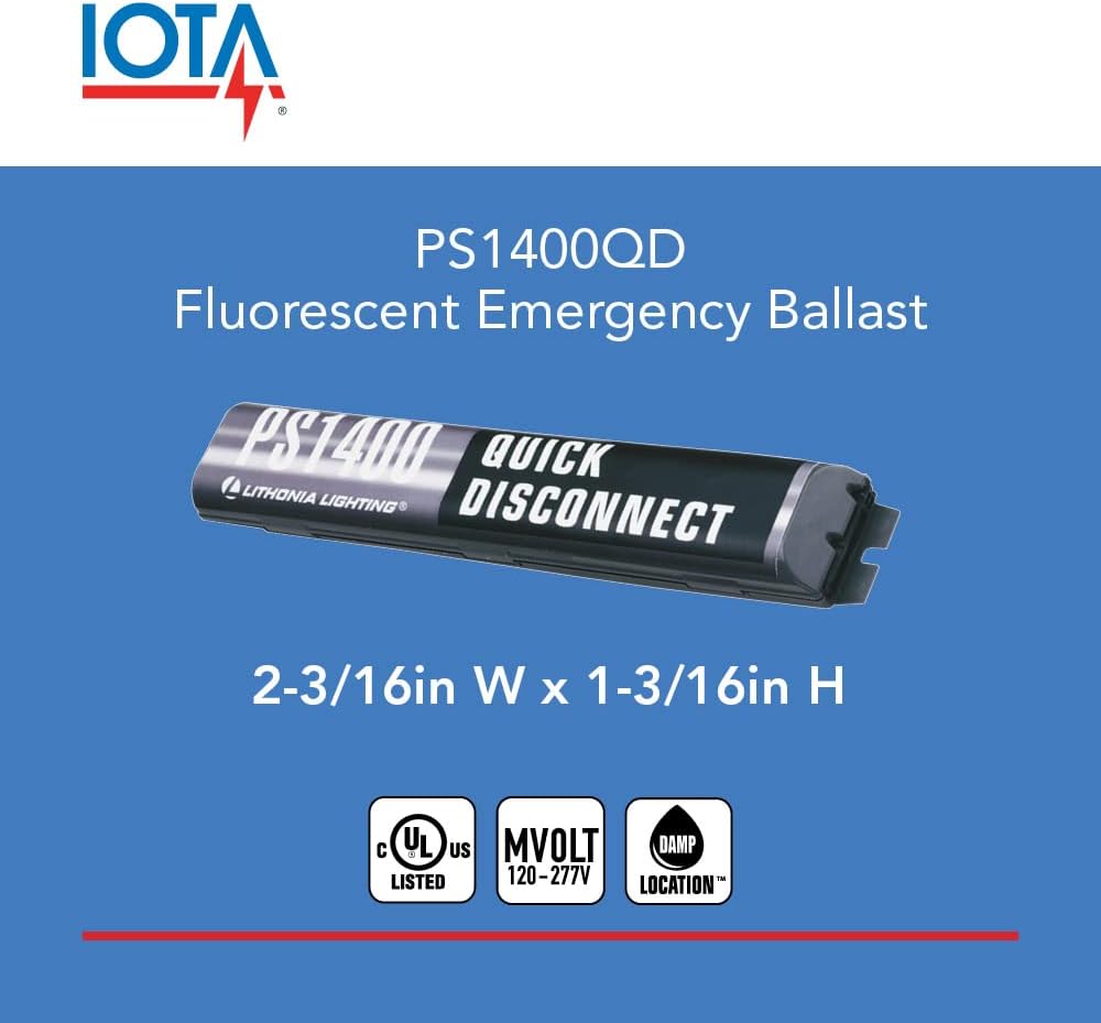 Lithonia Lighting Power Sentry Emergency Battery Back Up T5 T8 Compatible