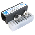 FHONK 14mm Square Straight Carbide Cutters, for Woodturning Replacement Cutter Knives, Fits Spiral, Helical Planer Cutter, Wood Lathe Turning Tool, 10-Piece (14x14x2.0-35°)