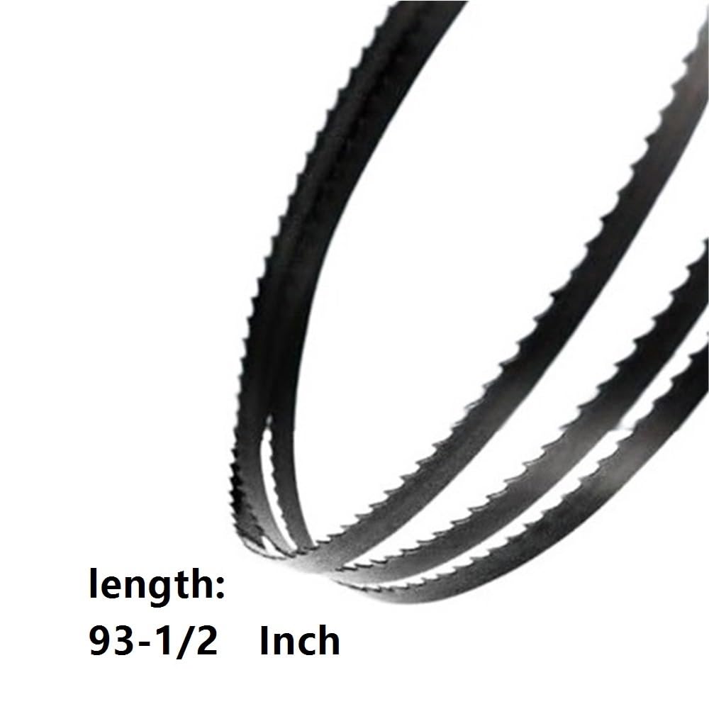 FUSANBA Wood Mill Band Blade 93-1/2 Inch Carbon Steel Bandsaw Blade 1piece(93-1/2 inch*1/8 inch*14 T)