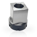 Lzcdelyxiao ER40 Collet Block - Square Collet Holder & Chucks, 0.005 mm Accuracy Carbon Steel Workholding Holder for CNC Lathe Engraving Machine