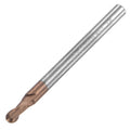 uxcell Ball Nose End Mill 1.75mm Tip Radius Solid Carbide AlTiSin Coated CNC Router Bits 2 Flute Spiral Milling Cutter HRC55 with 4mm Shank 50mm (2-inch) Length