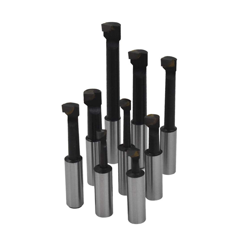 1/2 Boring Bar Set C6 9 Pcs Carbide Tipped Bars 3/4 Shank Lathe Tool