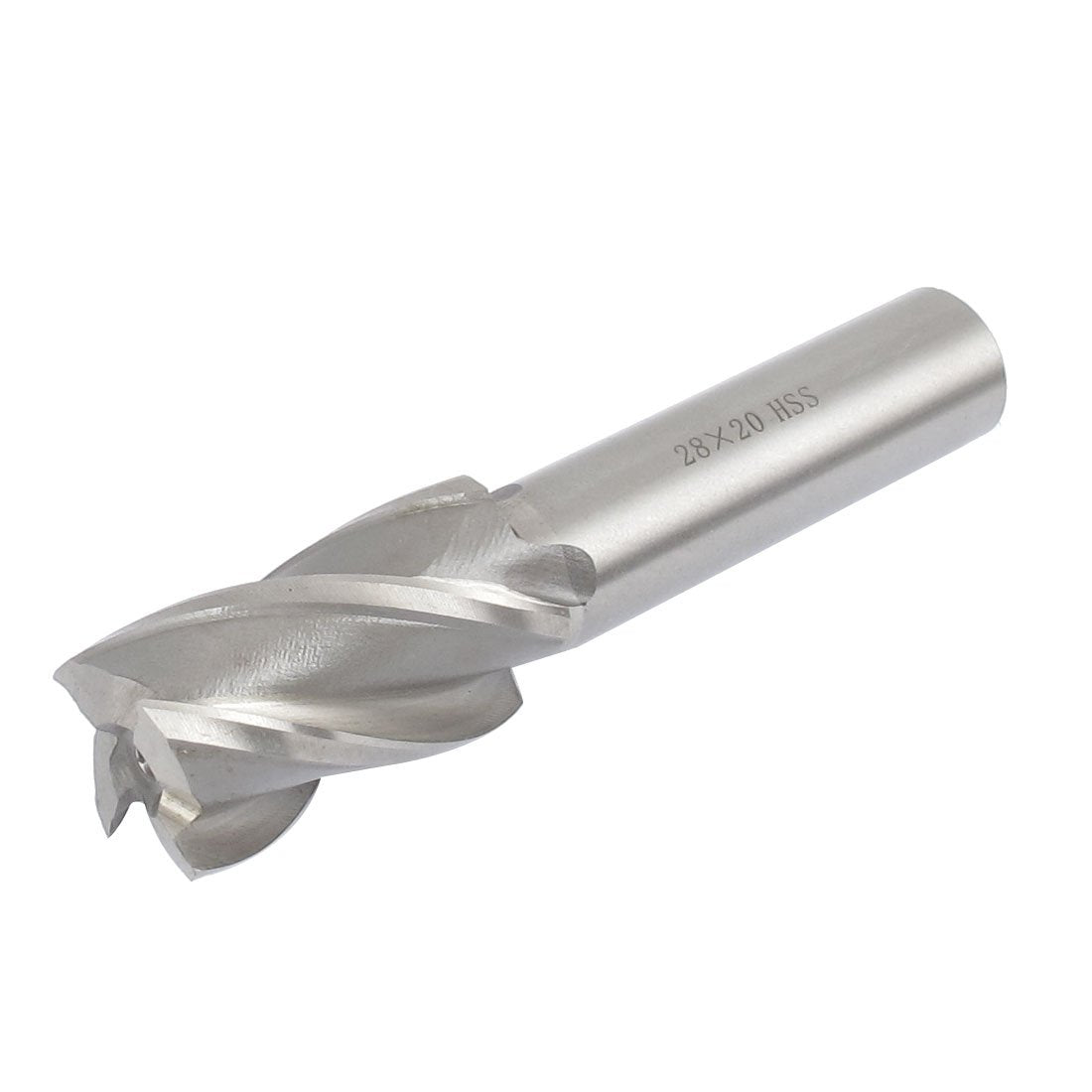 uxcell 28mm Cutting Diameter Straight Shank 4 Flutes End Mill Milling Cutter