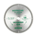 Hoteche 7-1/4-Inch Circular Saw Blade for Aluminum 80-Tooth Tungsten Carbide-Tipped Blade High-Performance Professioal Saw Blade for Circular Saws and Miter Saws, Rhombus Hole Size 5/8-inch