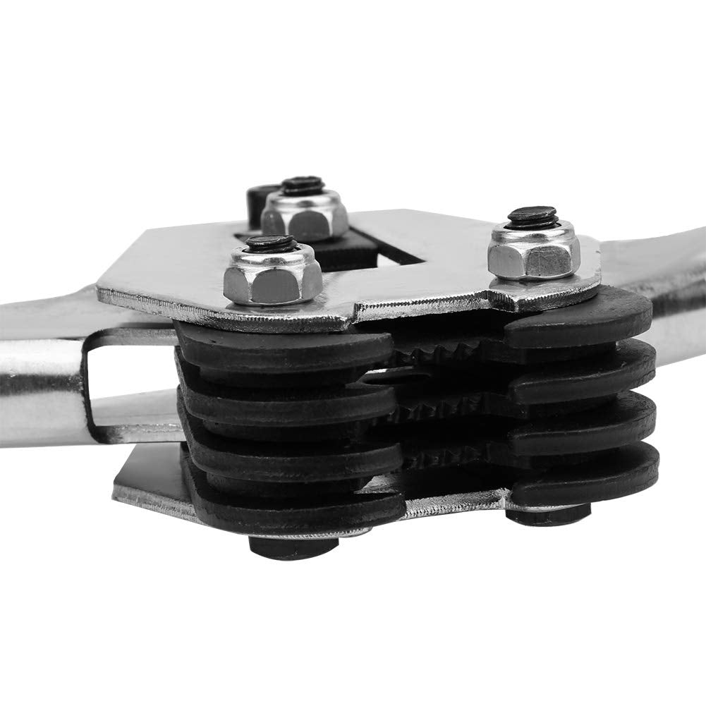 Strapping Crimper, Labor Saving Long Handle Banding Crimper, Strap with Heat Treated Jaw for PP PET Plastic Strap