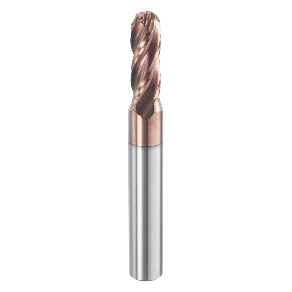 HARFINGTON Ball Nose End Mill 4 Flute 17/64" Diameter 5/16" Shank