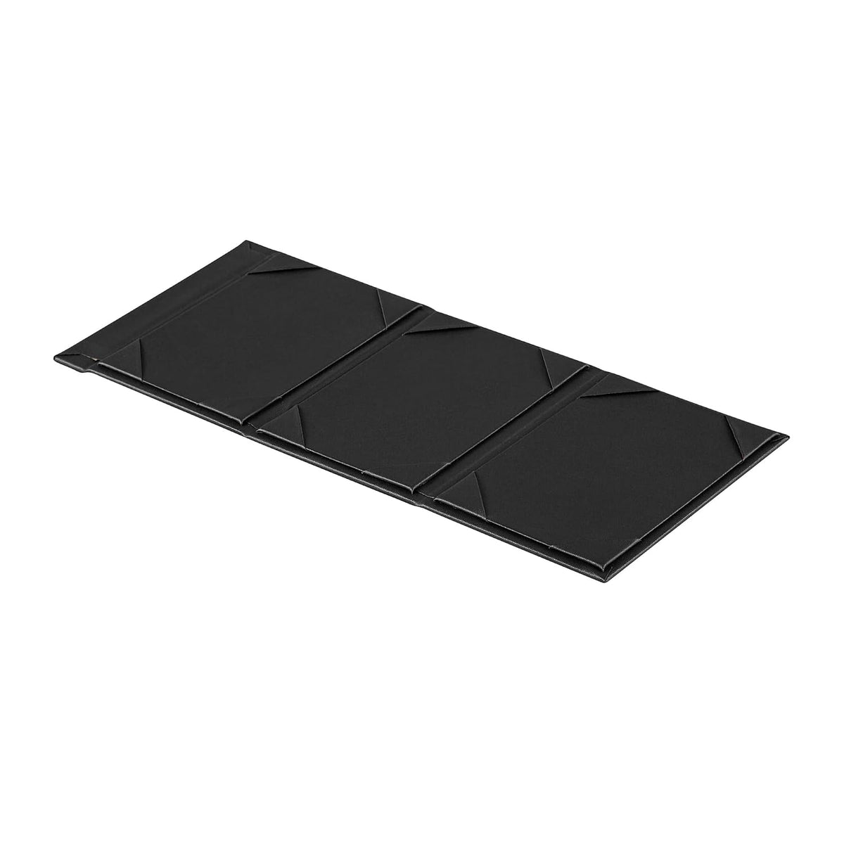 4 x 6 in Black Triangular Menu Table Tents, 3-View, 12 Count