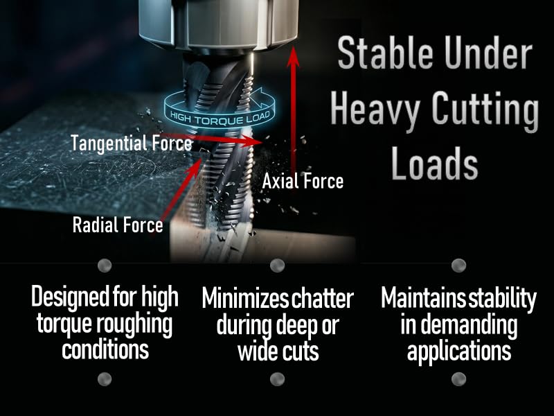 Accusize Industrial Tools Fine Tooth M42 8% Cobalt Tialn Roughing End Mill, 1'' Diameter, 1'' Shank Diameter, 2'' Flt Length, 4-1/2'' Oal, 1104-0001