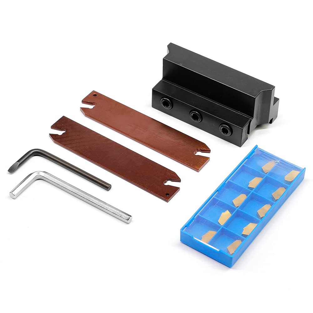 OSCARBIDE 3/4" Self-Lock Block SLTBN19-5 with Blade & 10 Carbide Inserts
