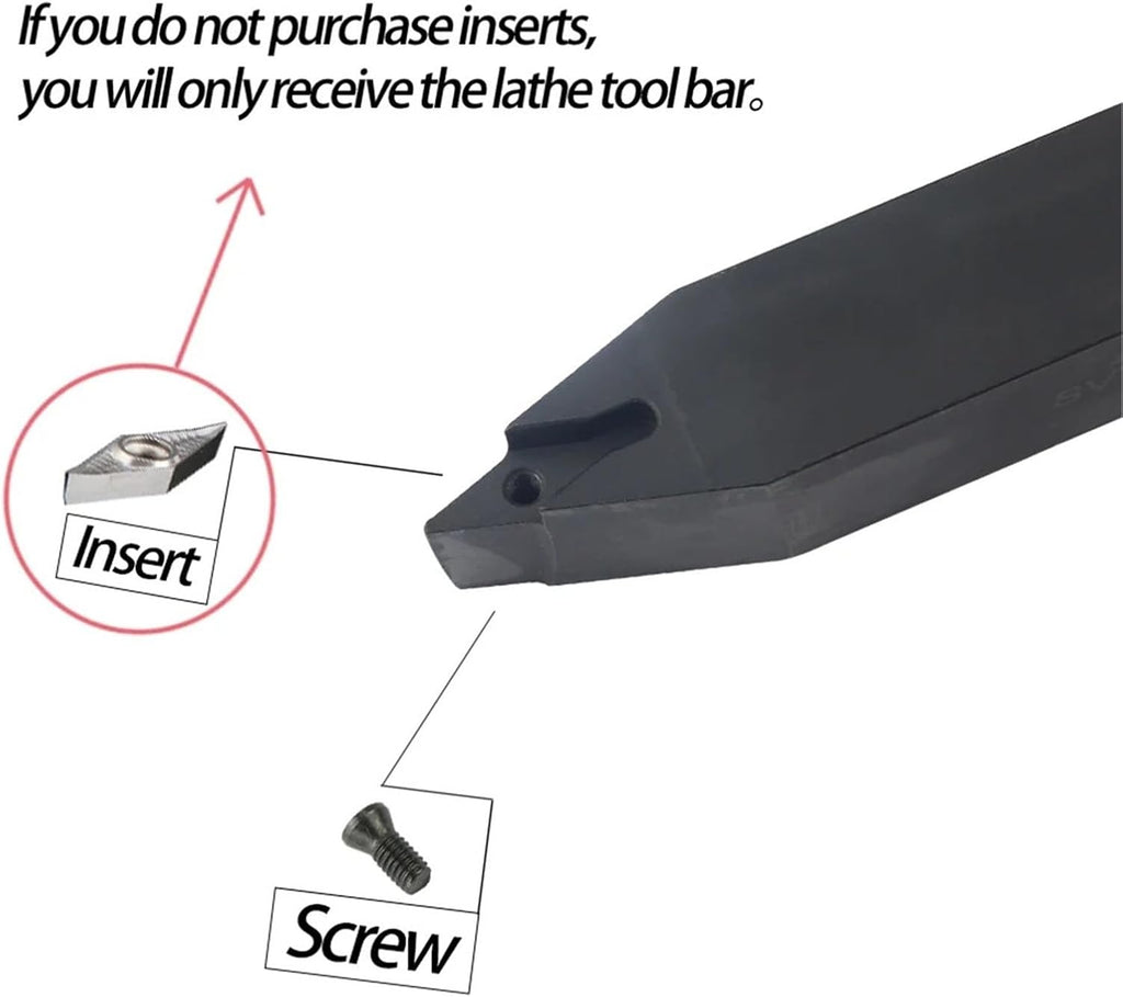 screw External Turning SVVCN 1616H11/1616H16/2525M16 External Turning Tool Holder VCGT Carbide Inserts(VCMT160404-TM YZ6030)