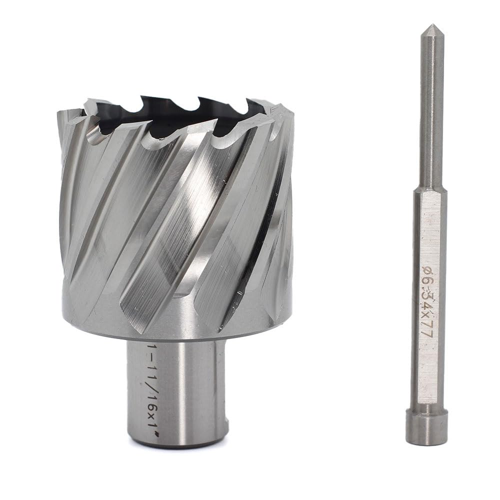 OSCARBIDE 1-11/16" X1 HSS Annular Cutter 3/4" Weldon Shank Mag Drill Bit