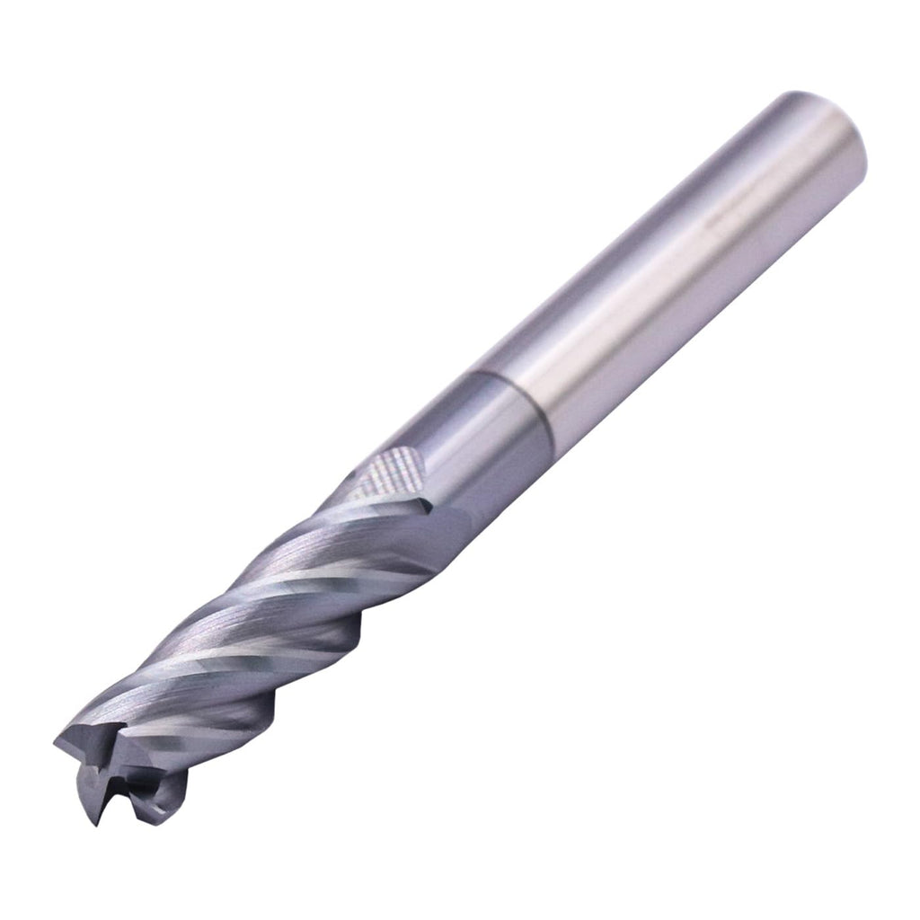 5/16" 4 Flute Solid Carbide Long Square End Mill, 3" OAL, AlTiN Coated