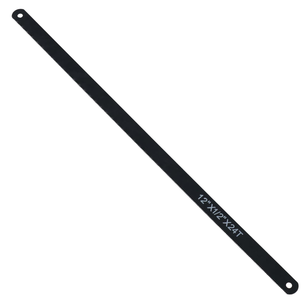 12” (300mm) x 12mm Hacksaw Replacement Blades 24 TPI Carbon Steel 24 Pack