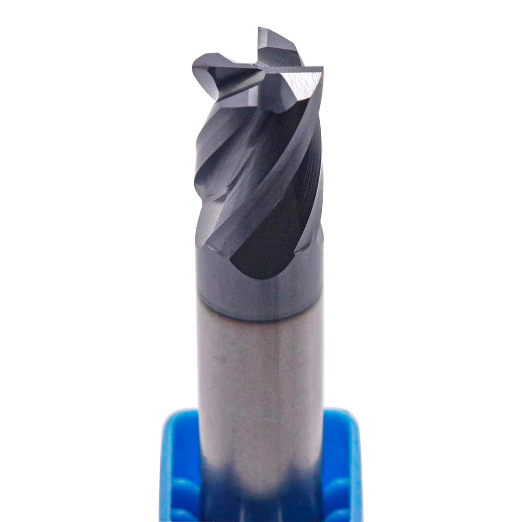 5Pcs 3/8" 4 Flute Solid Carbide Square End Mill - Double End - AlTiN Coated