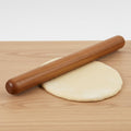 French-Style Rolling Pin, Premium Hardwood with Natural Wood Grain, 18 Inch Tapered Design for Pastry and Pizza