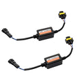 culycey 2 PCS Car LED Light Decoder, H11/H8/H9 LED Canbus Decoder, Waterproof Anti-flicker Harness Error Code Canceler, Unviersal for Most Cars Bulb Modification Adapters (Black)