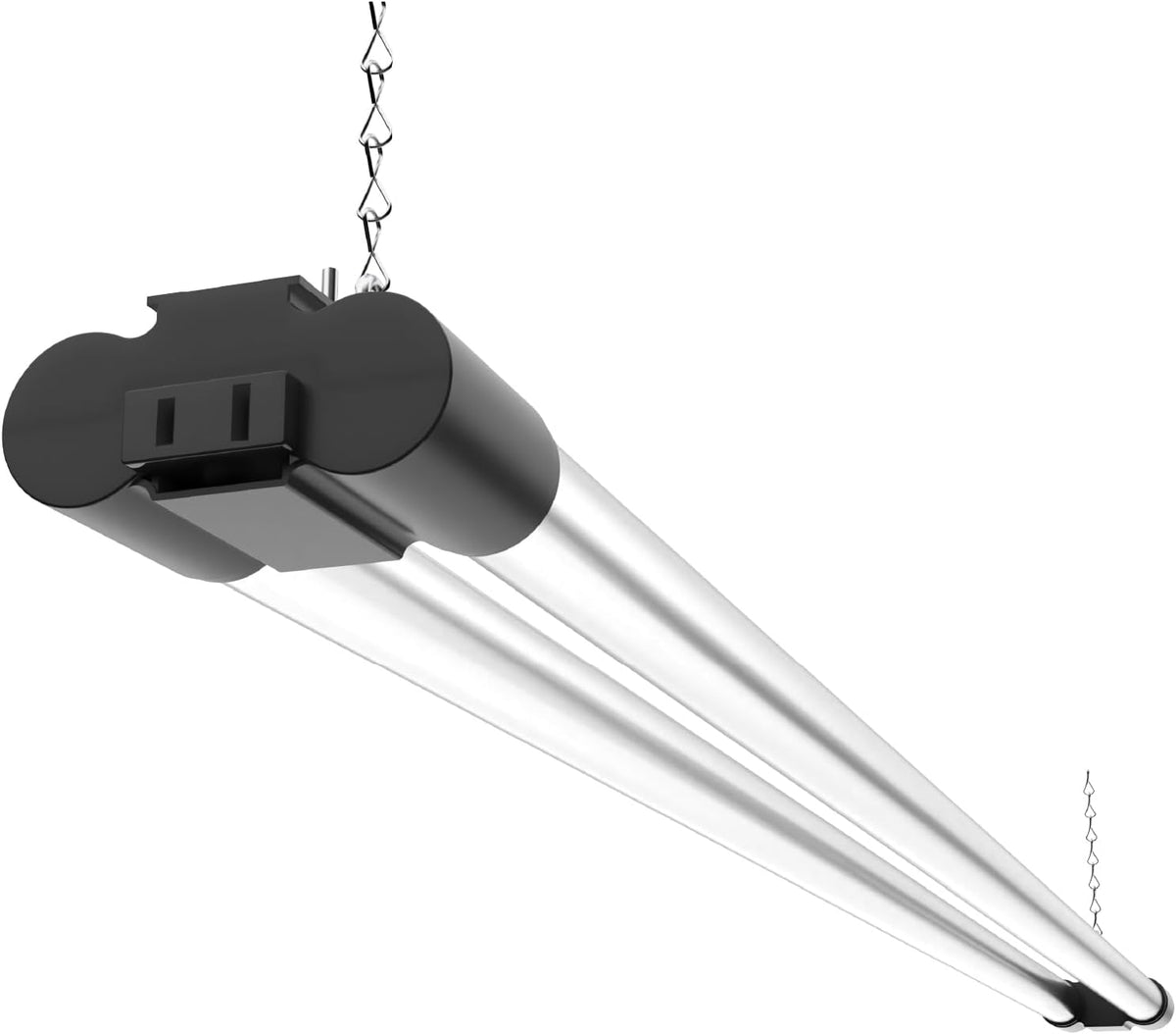 Sunco LED Shop Lights 4FT, Plug in Linkable, Black, 40W=150W