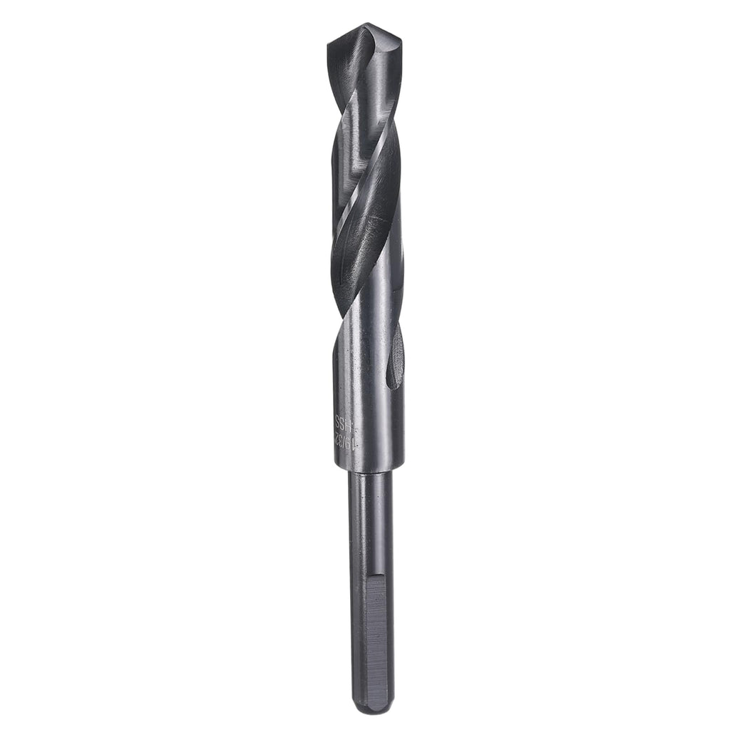 HARFINGTON 19/32" Drill Bit 3/8" Reduced Shank 3-Flat 4241 HSS 118°