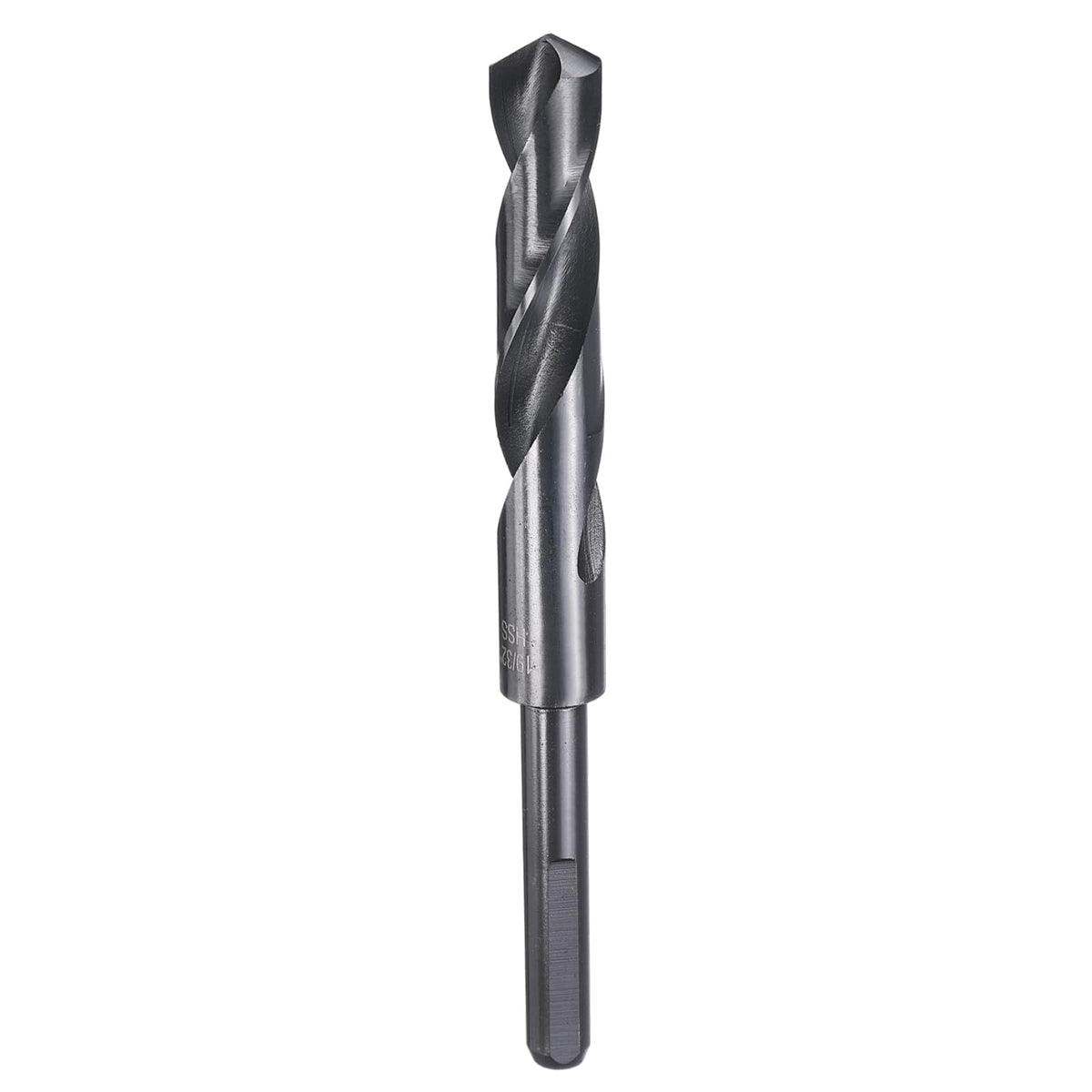 HARFINGTON 19/32" Drill Bit 3/8" Reduced Shank 3-Flat 4241 HSS 118°