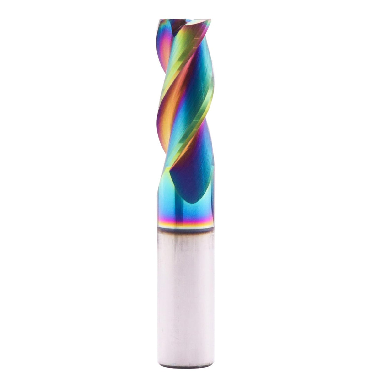 1/2" 3 Flute Solid Carbide Square End Mill for Aluminum, DLC Coated