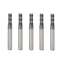 5 Pcs 5mm CNC Carbide End Mill Set, 4 Fultes Milling Cutter,Tungsten End Milling Bits Tool