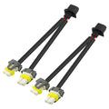 XINGYHENG 2Pcs H13 9008 Male to 9005 9006 Female Socket Adapter Connector One-to-Two Splitter Extension Wiring Harness for Headlight Fog Light Retrofit