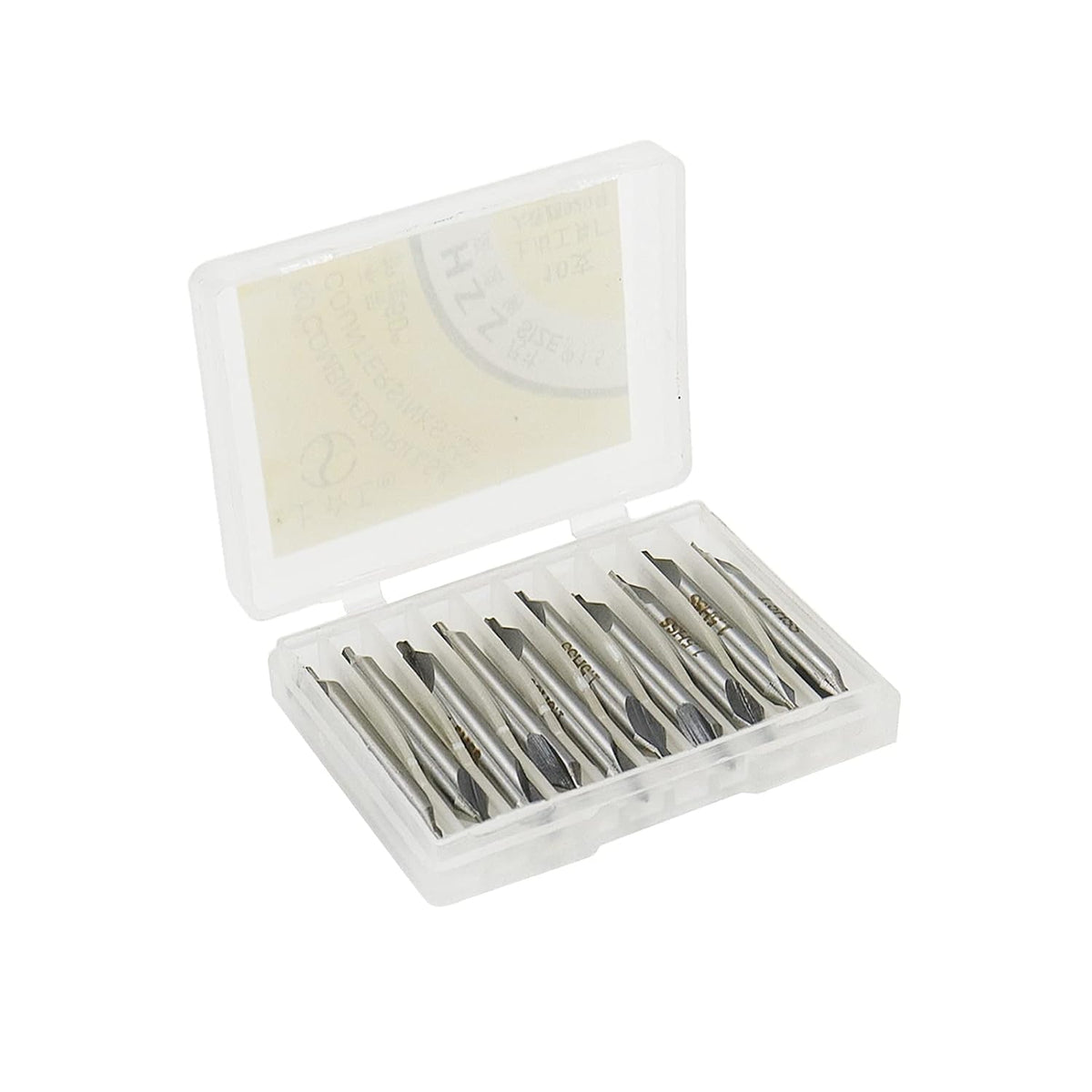 Center Bits Drill 1.5mm Tip Diameter HSS Center Spotting Drill Bit Countersink Tools for Lathe Metalworking -10pcs