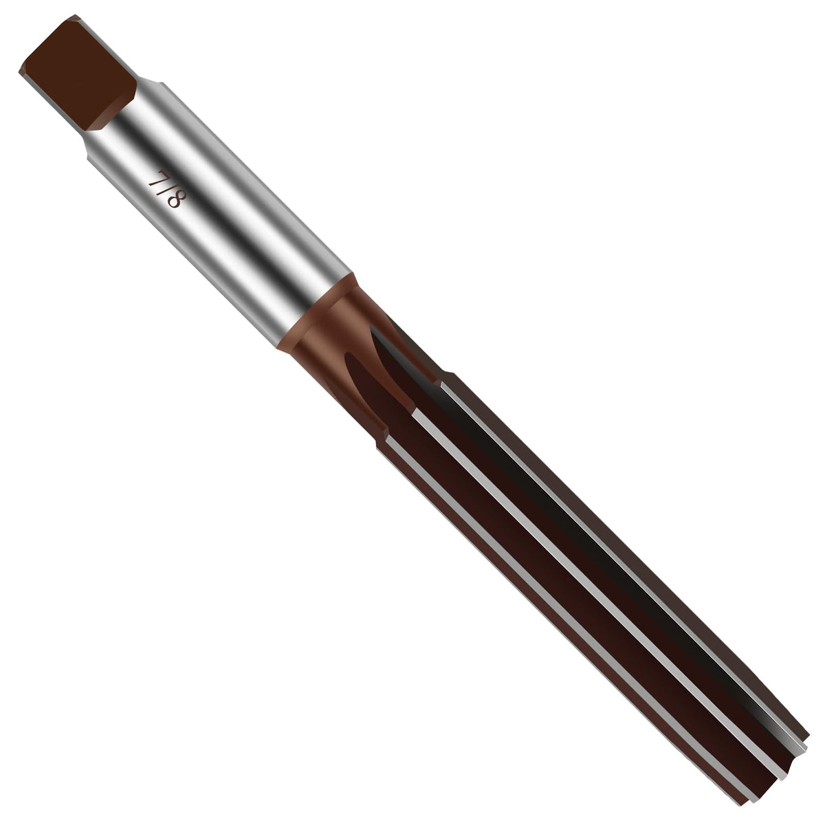 Hand Reamers, 7/8" / 1" Alloy Tool Steel, H8 8 Straight Flutes Steel Cutting Tool Metric Reamer Drill Bit for Metal Wood Hole Reaming, Flexible Efficient Reamer Tool Robust Stable Hand Reamer (7/8")