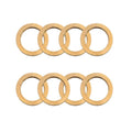 8PCS Saw Blade Bushings - 7/8" to 5/8" Brass Adapter Washers, Thickness of 1.5mm