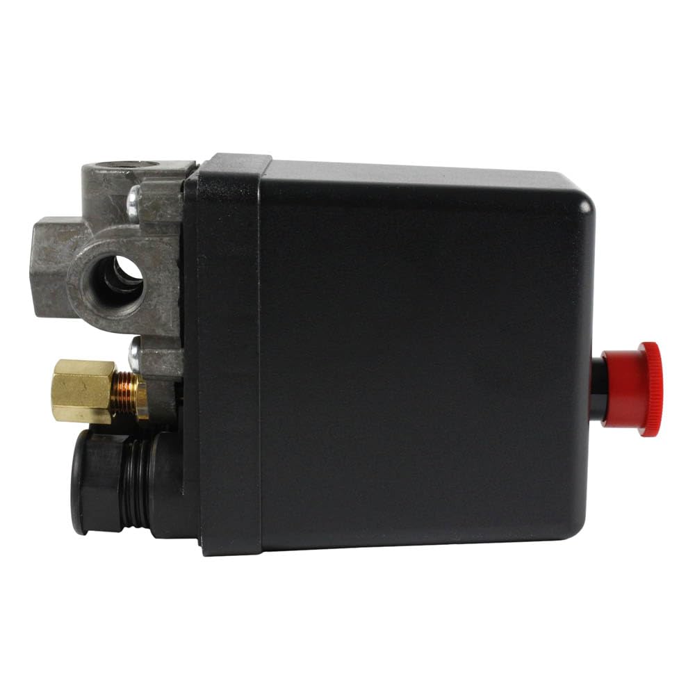 Lefoo 95-125 PSI 4 Port Pressure Switch Aftermarket Replacement Fits Hitachi and Emglo Compressors