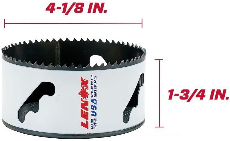 LENOX Tools Bi-Metal Speed Slot Hole Saw with T3 Technology, 4-1/8"