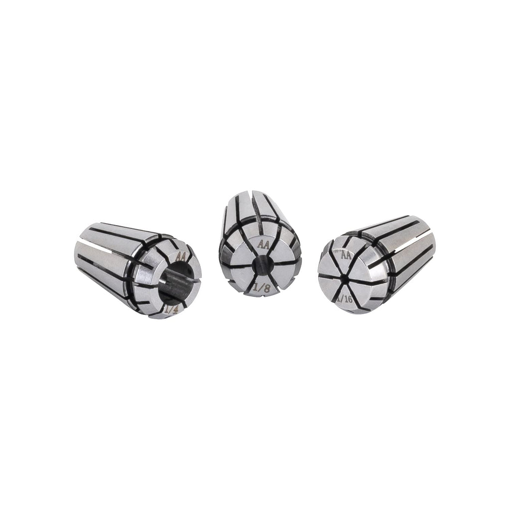 3PCS ER16 High Precision Spring Collet Set 1/4" 1/8" 1/16" for CNC Engraving Milling Lathe Chuck Tool