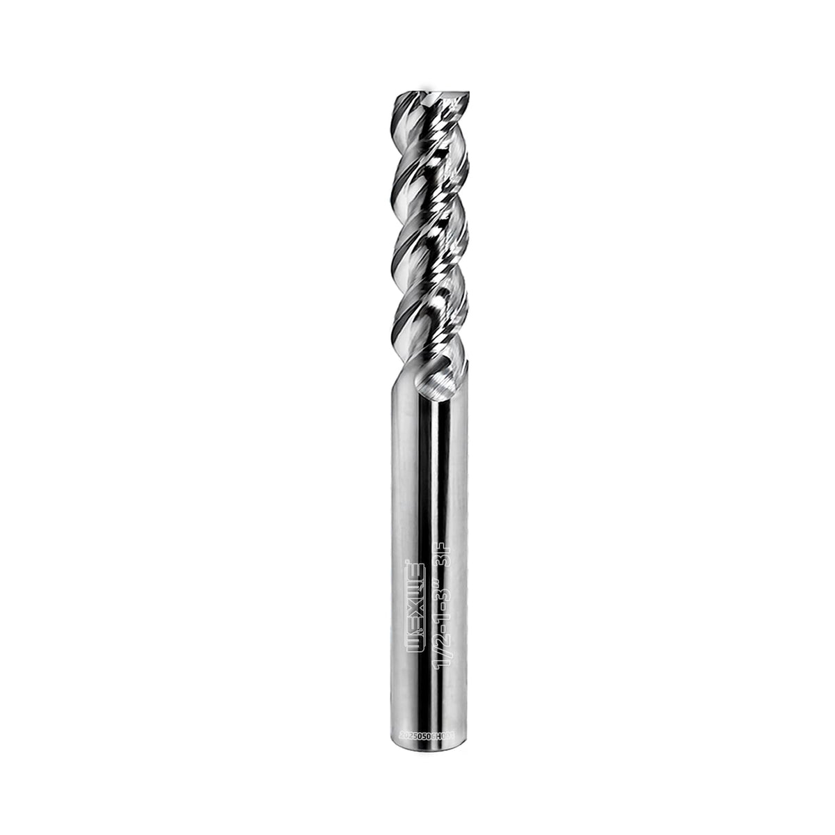 WEXWE Tools High Finishing Carbide End Mill for Aluminum or Copper Cutting, U-Type Design Square Milling Cutter, 3 Flute Mill Bits Sets 1/2 Shank (1/2-3" 1PCS)