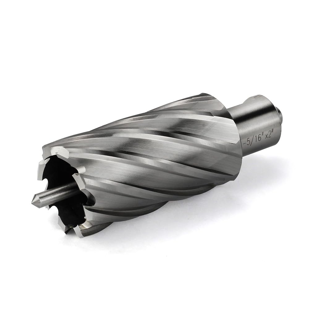 Annular Cutter JESTUOUS 3/4 Inch Weldon Shank 1-5/16 Cut Dia 2 Cut Depth