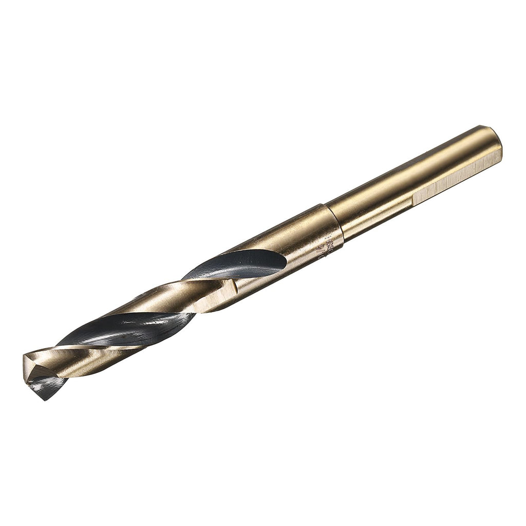 uxcell 9/16" Drill Bit 1/2" Reduced Shank 3-Flat M35 5% Cobalt HSS