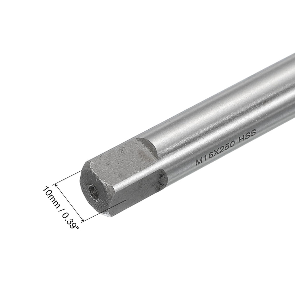 uxcell Metric Thread Tap M16 x 2 H2 250mm Extra Long Straight Flute