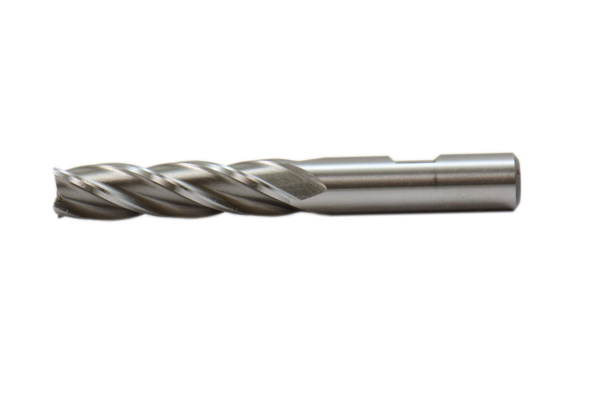 Shars 1/4" x 3/8" HSS 4 Flute Single End Extra Long Length Flute End Mill !