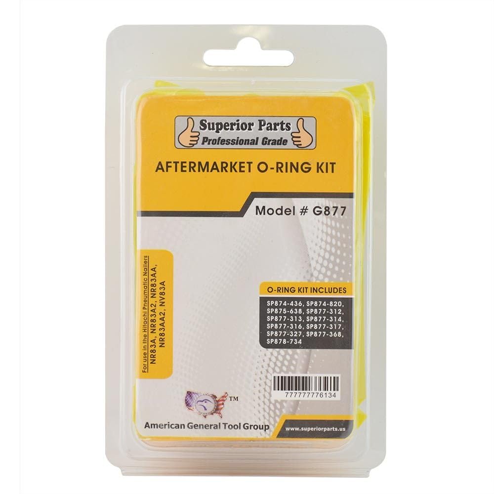 Superior Parts G877 Aftermarket O-Ring Kit Compatible With NR83, NR83A, NR83A2, NR83AA, NR83AA2, NV83A Guns
