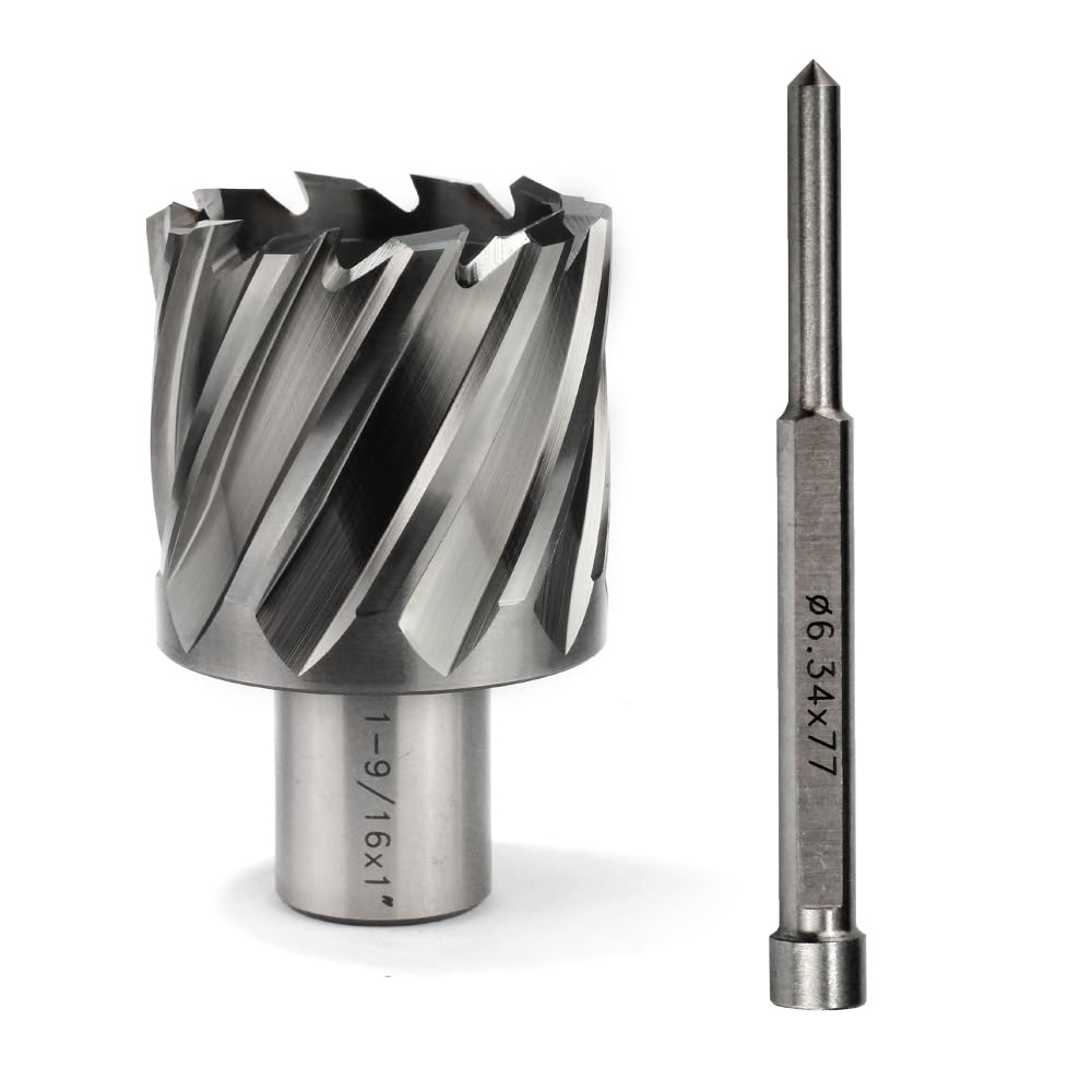 OSCARBIDE 1-9/16" x 1" HSS Annular Cutter 3/4" Weldon Shank Mag Drill Bit