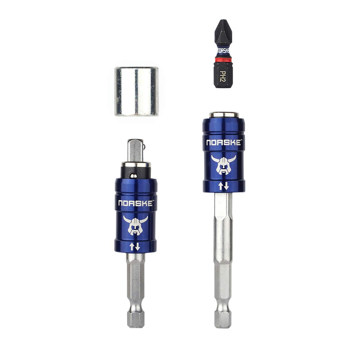 Tools NIBBI259P 2-IN-1 Socket Adapter and Bit Holder, Works with All 1/4 inch Driver Bits and 1/4 inch Drive Sockets