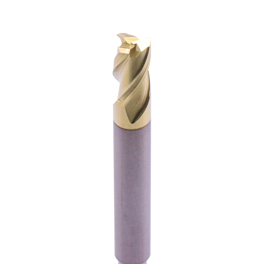 2Pcs 5/16" 3 Flute Solid Carbide Long Reach Square End Mill - ZrN Coated