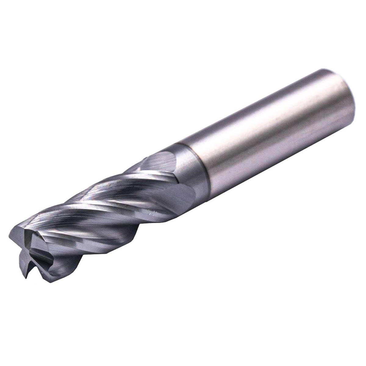 1/2" 4 Flute Solid Carbide End Mill, 0.04" Corner Radius, AlTiN Coated