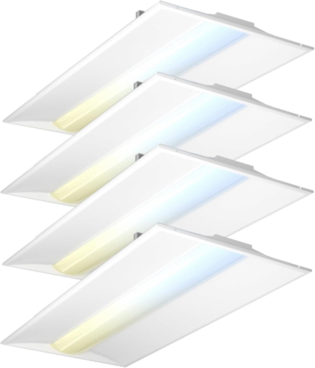 2x4 FT LED Center Basket Troffer Panel Light Drop Ceiling Fixture