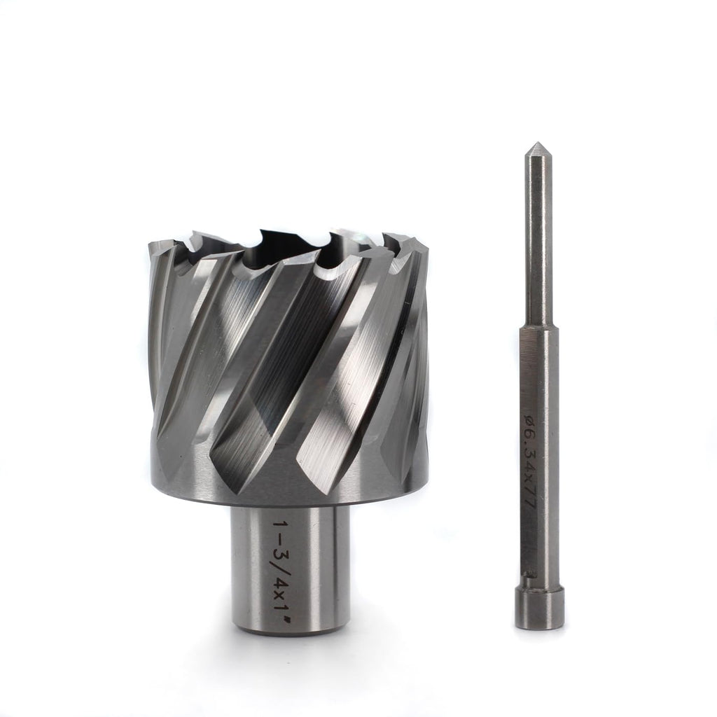 OSCARBIDE 1-3/4" x 1" HSS Annular Cutter 3/4" Weldon Shank Mag Drill Bit